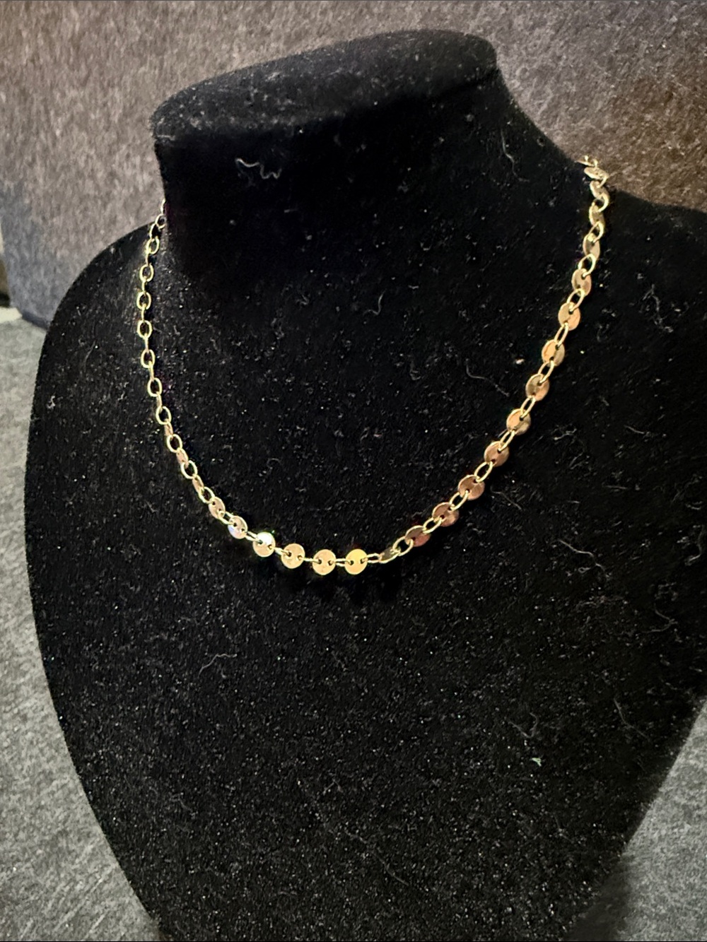 Gold Disc Link Anklet/Silver Smooth-link Anklet- Women Jewelry Set
